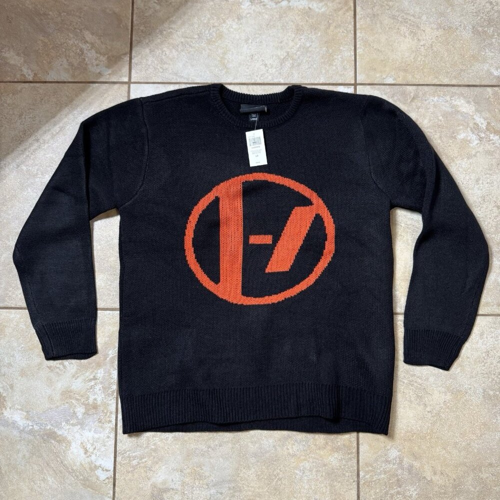 Twenty One Pilots Logo Intarsia Sweater LARGE New